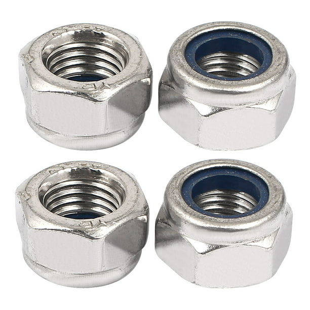 uxcell 5/16 inch-18 Zinc Plated Self-Locking Nylon Insert Hex Lock Nut 20pcs